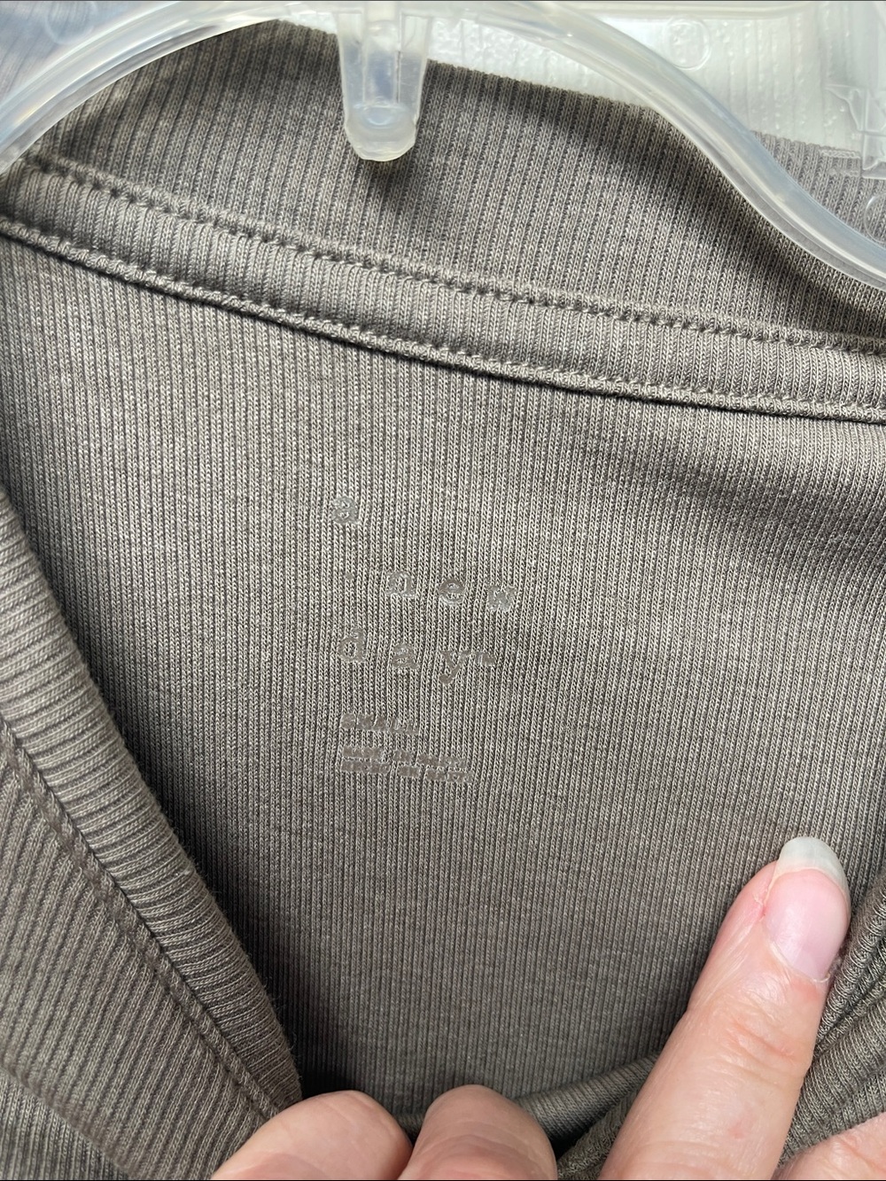 a new day Short-Sleeve Crewneck Top in Taupe - Picture 2 of 3